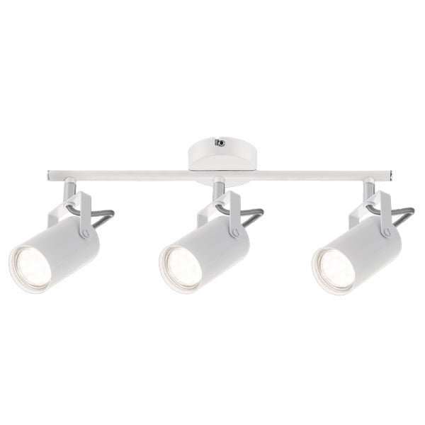BLACK OR WHITE ADJUSTABLE 3 LIGHT SPOTLIGHT