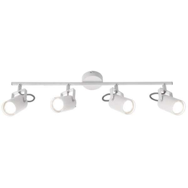 BLACK OR WHITE ADJUSTABLE 4 LIGHT SPOTLIGHT