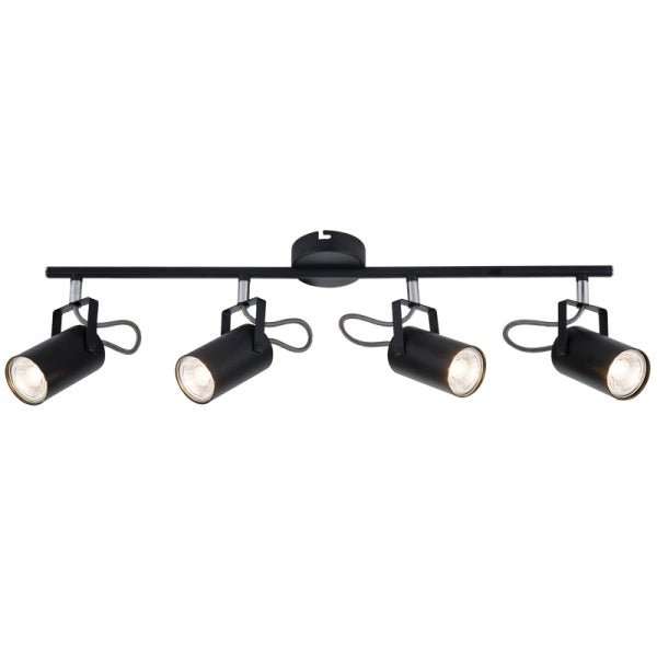 BLACK OR WHITE ADJUSTABLE 4 LIGHT SPOTLIGHT
