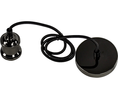 BLACK PENDANT LAMP HOLDER