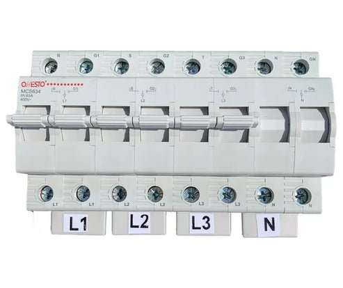 CHANGE OVER SWITCHES DIN RAIL