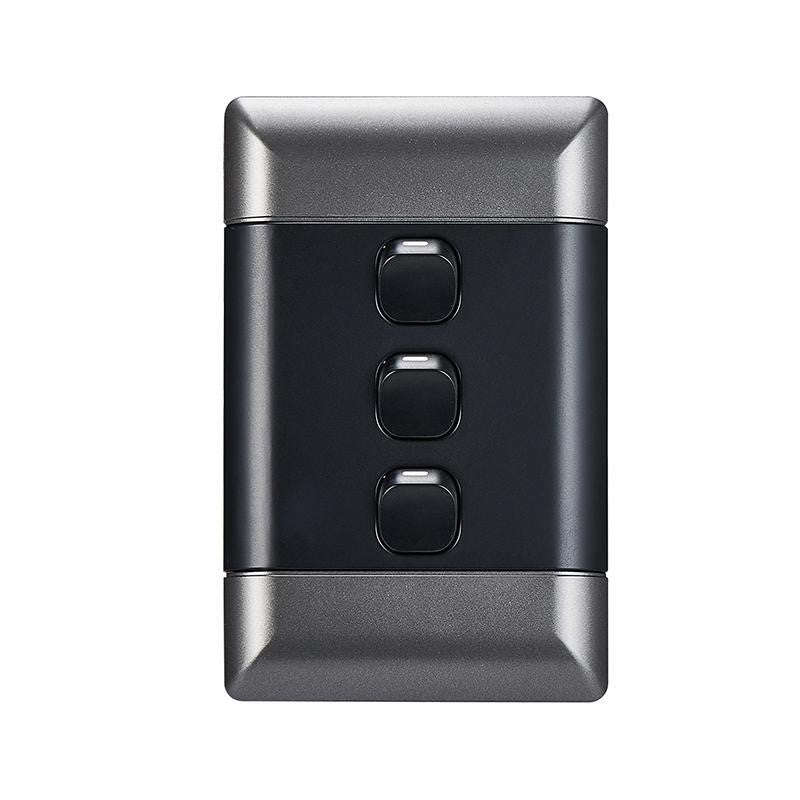 DOMESTIC 3 LEVER 1 WAY LIGHT SWITCH