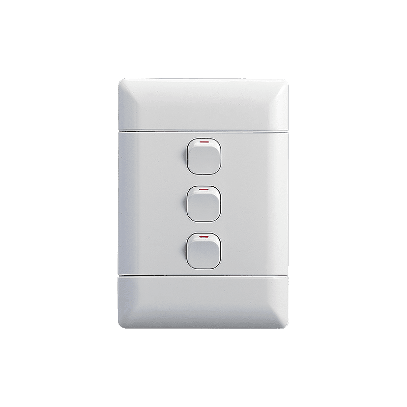 DOMESTIC 3 LEVER 1 WAY LIGHT SWITCH
