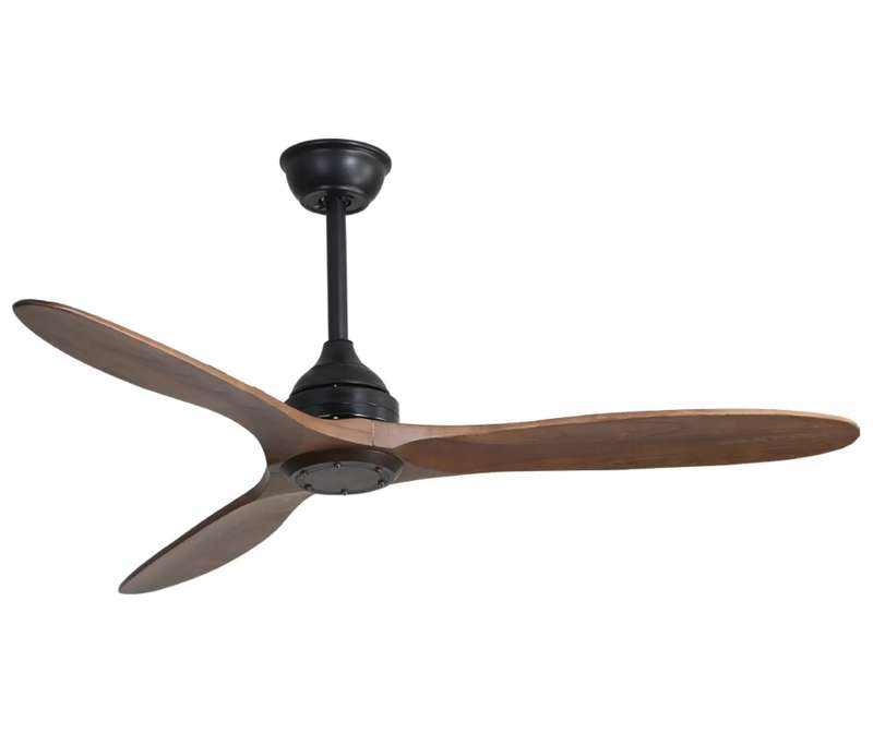 Elica 3 Blade Ceiling Fan Without Light Black/Wood