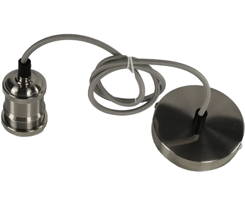 GUN METAL PENDANT LAMP HOLDER