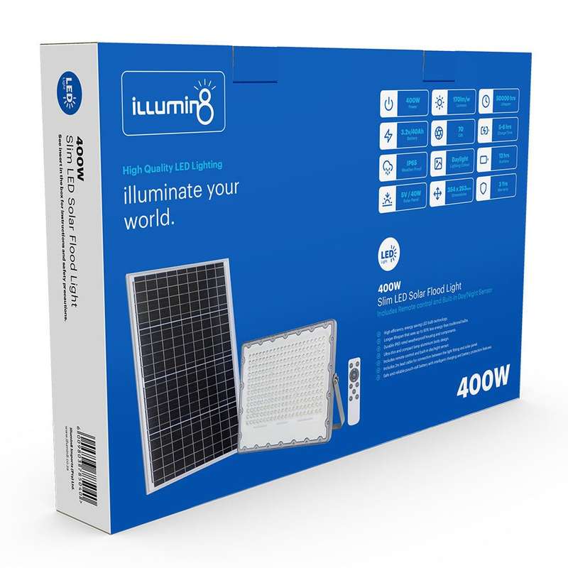 ILLUMIN8 SOLAR FLOOD LIGHTS