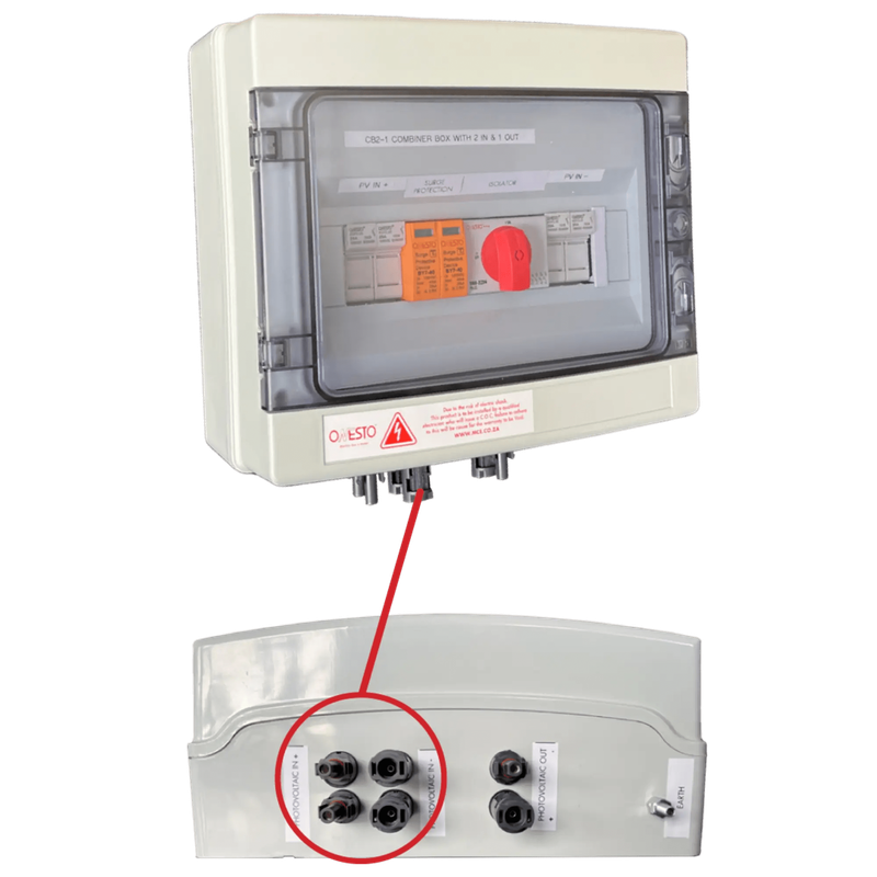 ONESTO CB2-1 SOLAR COMBINER BOX 2 IN 1 OUT