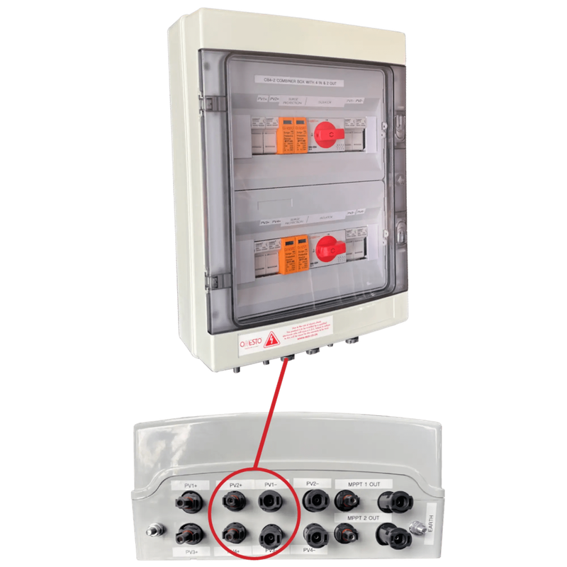 ONESTO CB4-2 SOLAR COMBINER BOX 4 IN 2 OUT