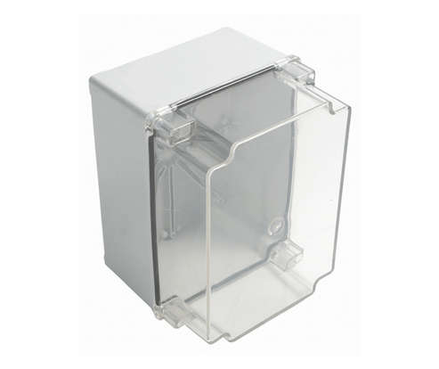 PLASTIC ENCLOSURE WITH TRANSPARENT LID