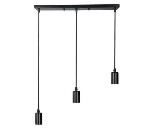 RECTANGULAR 3 PIECE PENDANT LAMP HOLDER