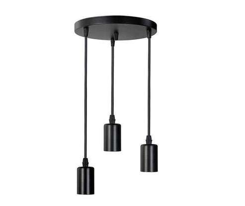 ROUND 3 PIECE PENDANT LAMP HOLDER