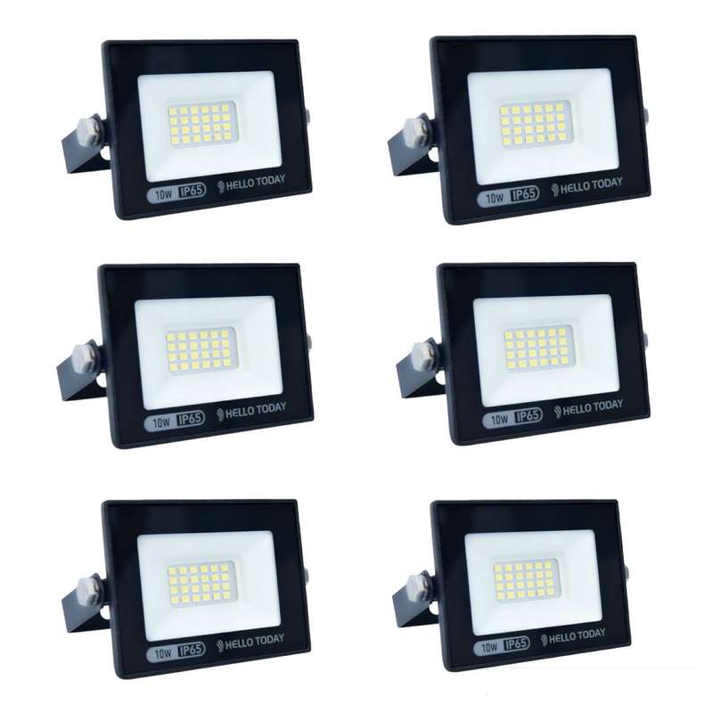 HELLO TODAY 10W FLOOD LIGHT - PACK OF 6