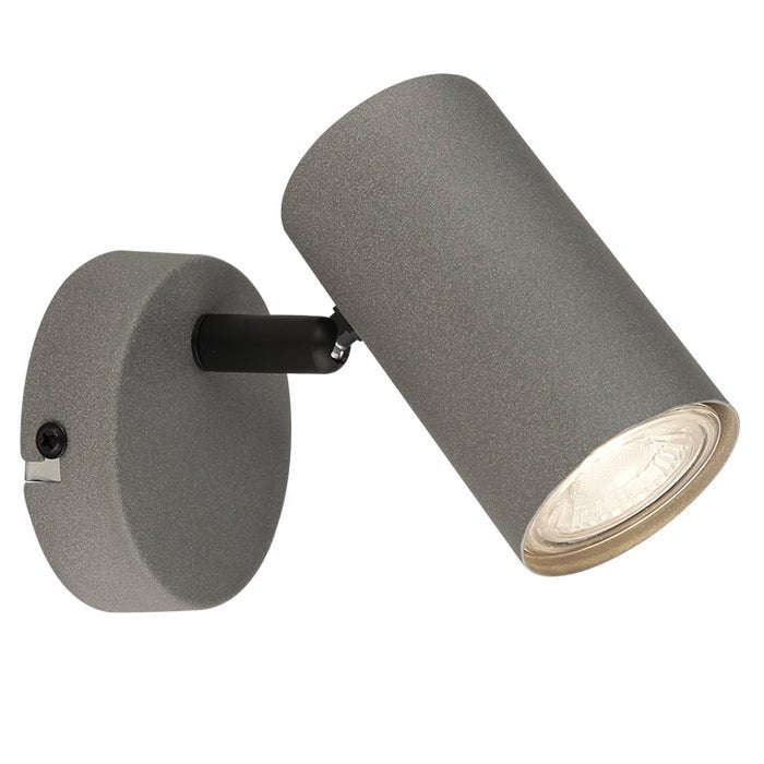 SAND GREY ADJUSTABLE GU10 1 LIGHT SPOT LIGHT