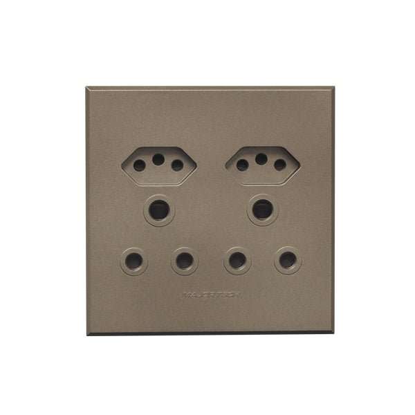 VETI 3 BRONZE DOUBLE WALL PLUG UNSWITCHED