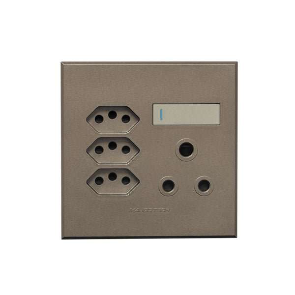 VETI 3 BRONZE TRIPLE V SLIM WALL PLUG