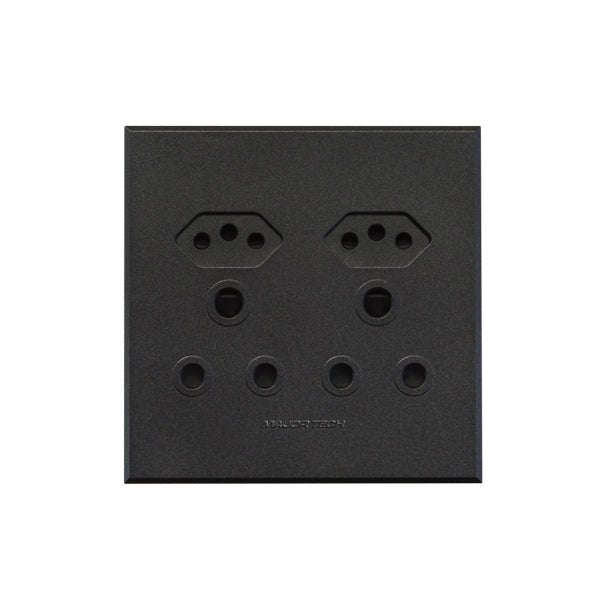 VETI 3 GRAPHITE DOUBLE WALL PLUG UNSWITCHED