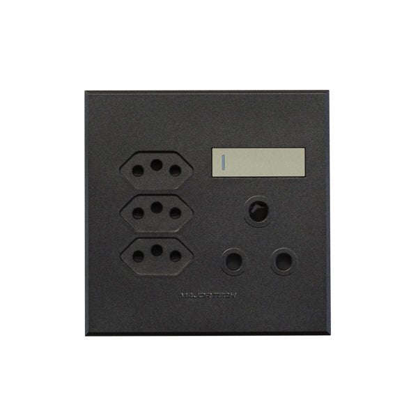 VETI 3 TITANIUM & GRAPHITE TRIPLE V SLIM WALL PLUG