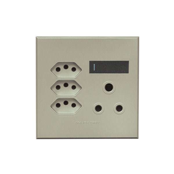VETI 3 TITANIUM TRIPLE V SLIM WALL PLUG