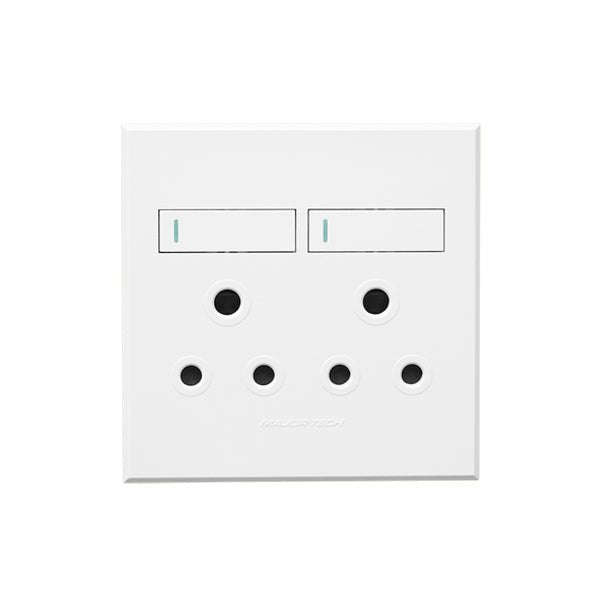 VETI 3 WHITE DOUBLE WALL PLUG