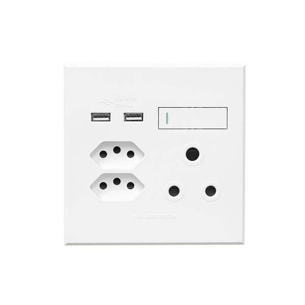 VETI 3 WHITE USB WALL PLUG