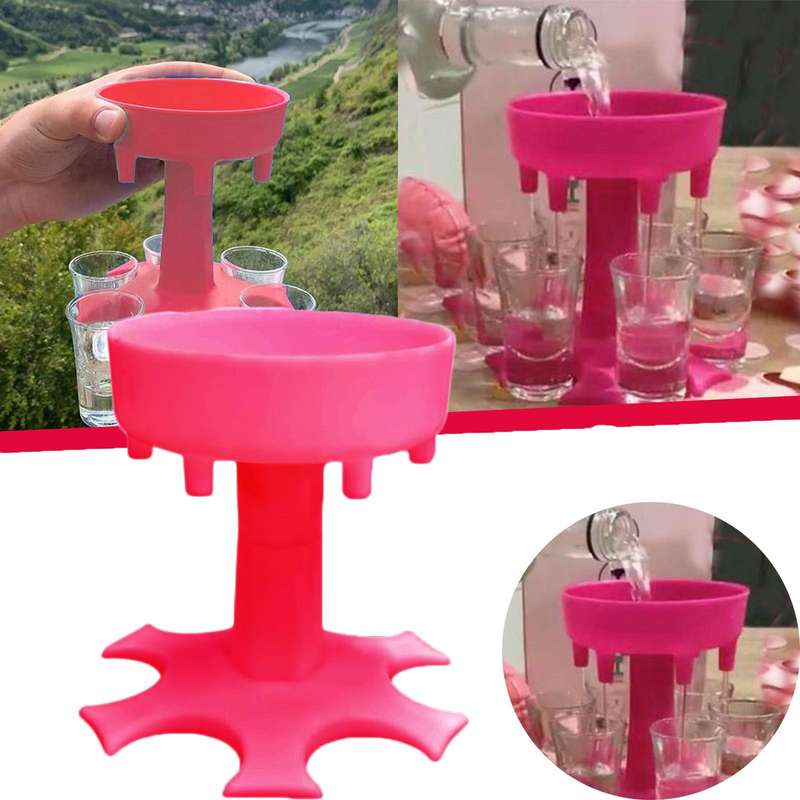 6 Glass Shot Dispenser And Holder KN-29-F-20-8-498