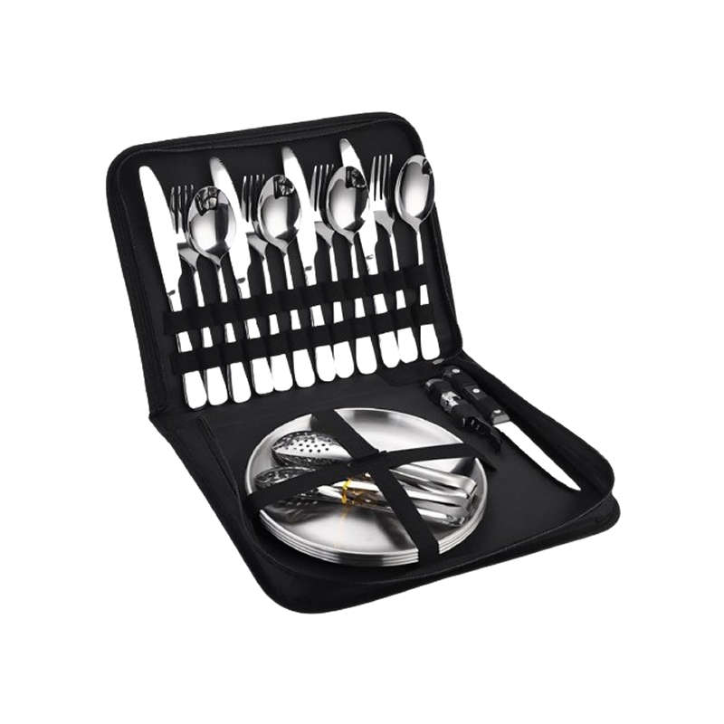Camping Silverware Kit Cutlery Organizer IL45