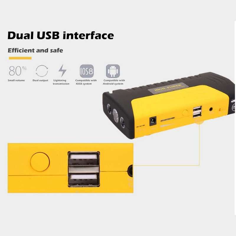 99800mAh 12V Automobile Emergency Jump Starter With Powerbank And LED Light NG-65