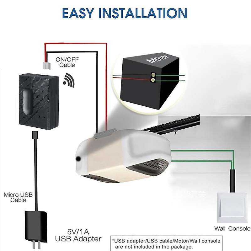 Smart Garage Door Opener Device With Voice And Timer Application Control Q-CK400