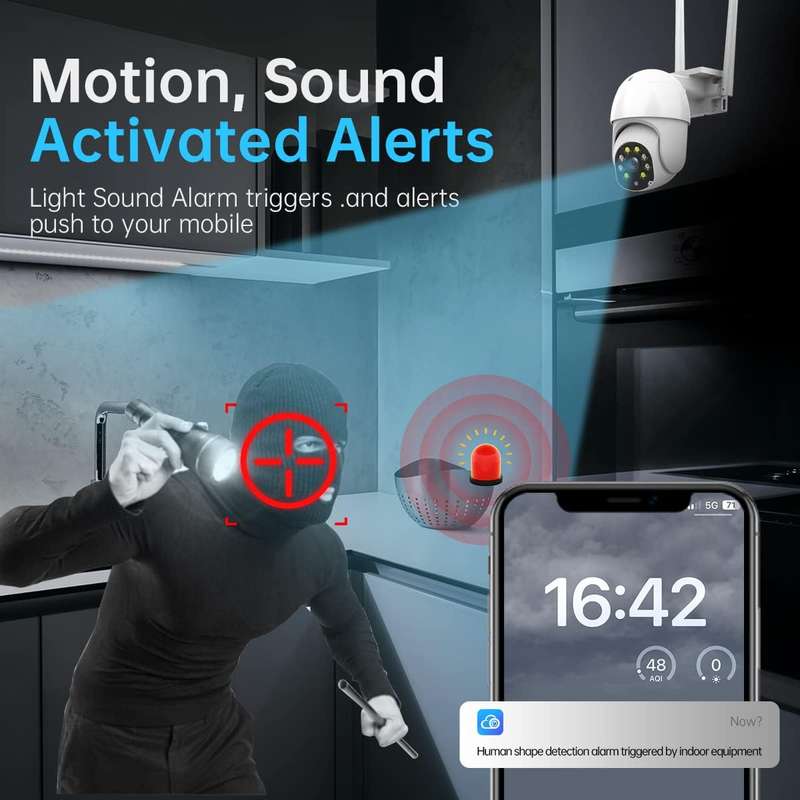 1080P HD Wireless Rechargeable WiFi IP Camera