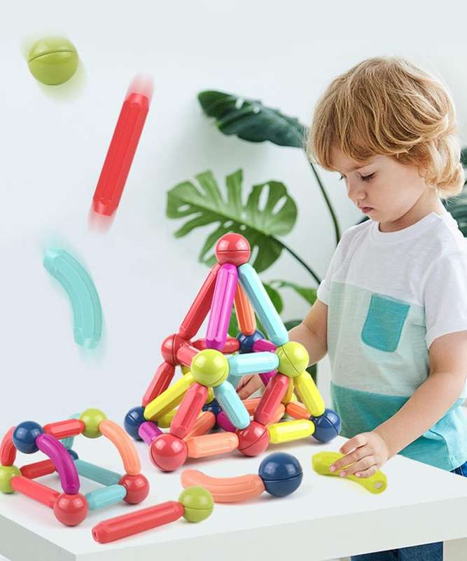 64 Piece Of Construction Magnetic Building Blocks Set AY-129