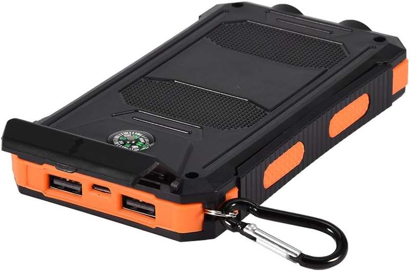 20000mAh Solar Powered Power Bank Flashlight With GPS PA-14