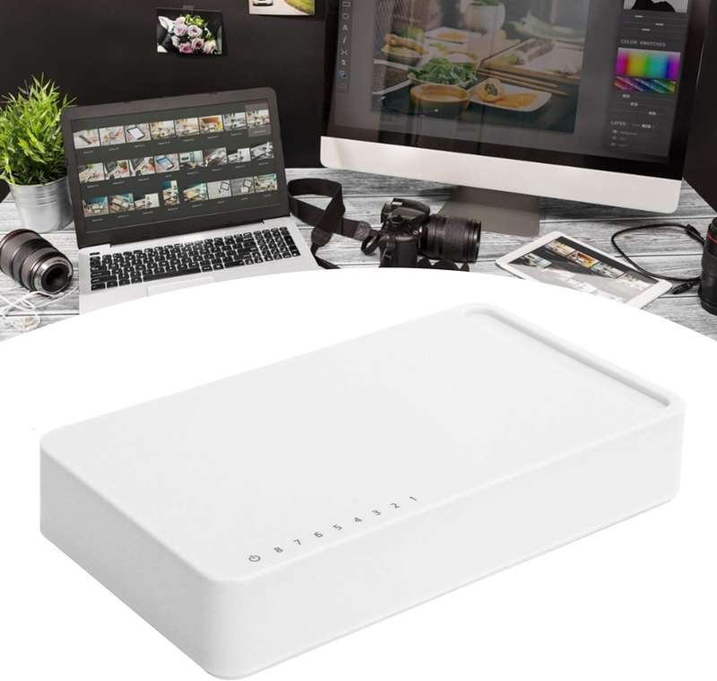 8-Port RJ4510/100/1000mbps Ethernet Switch Network Adapter