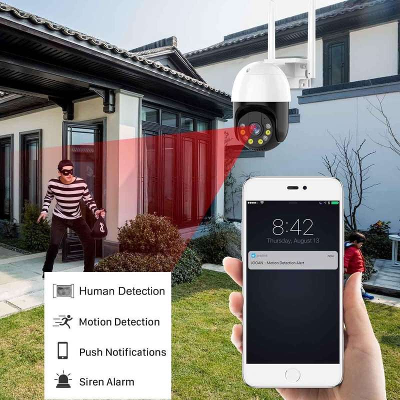 1080P HD Wireless Rechargeable WiFi IP Camera