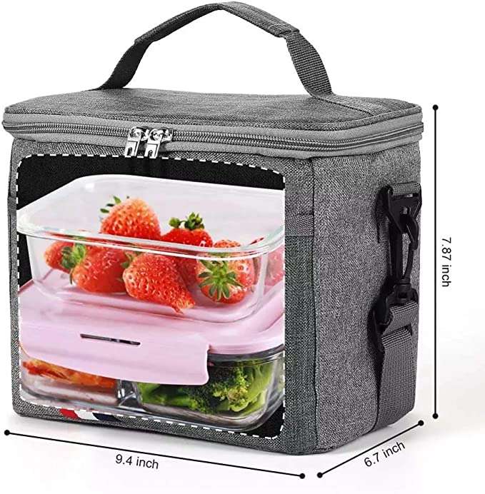 Insulated Thermal Lunch Bag WB-55 GREY