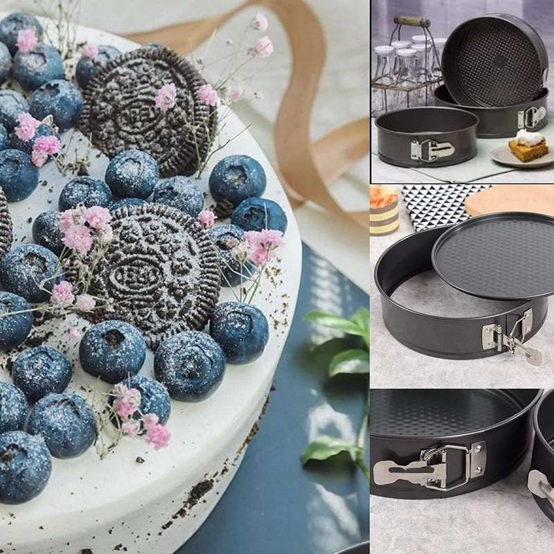 3Pcs Stainless Steel Round Shape Cake Mold Pans BL-296