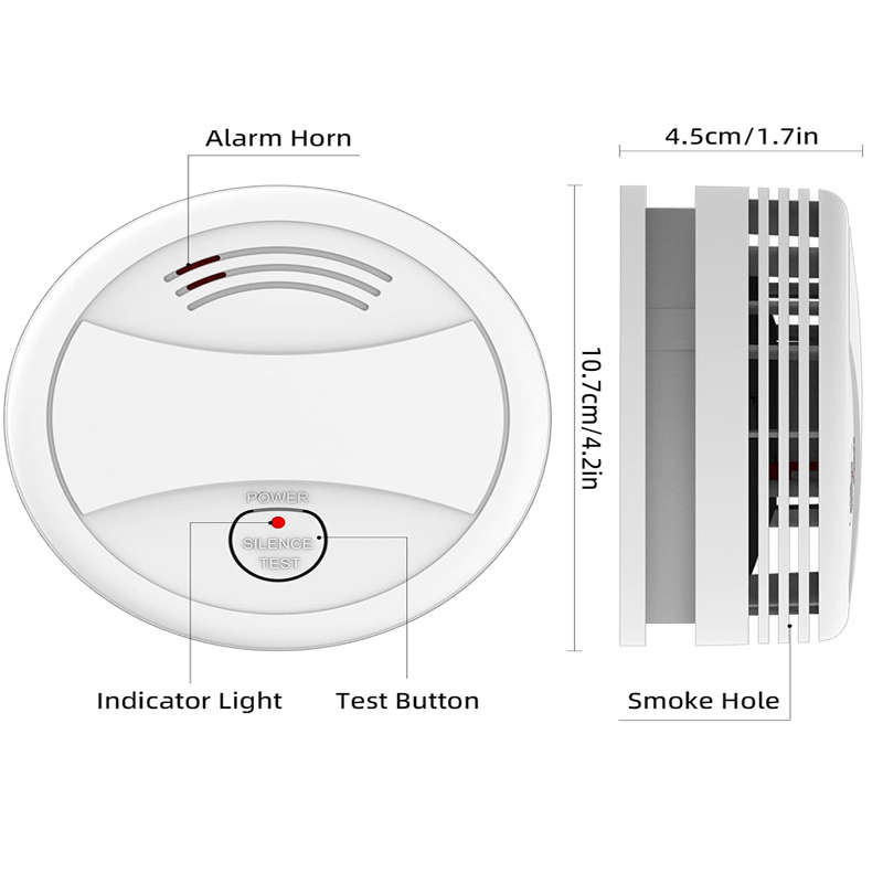 Smart Wifi Photoelectric Smoke Detector PA-443W