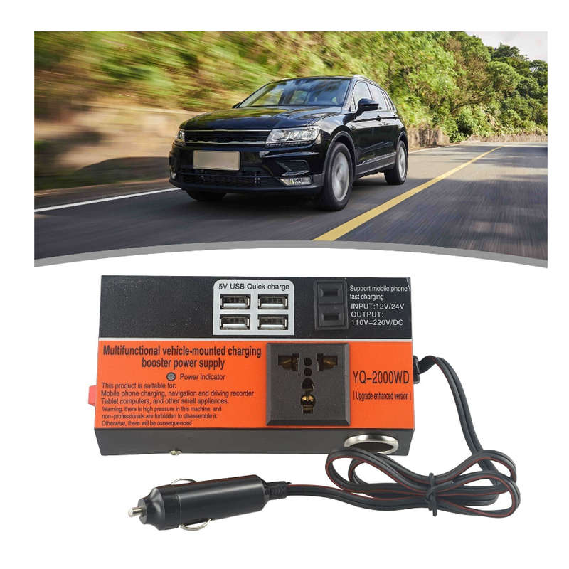 12V-24V USB Portable Car Power Inverter BS-5209