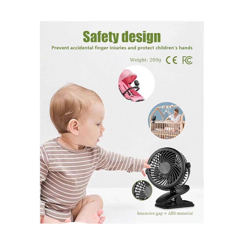 12V Oscillating Adjustable Cooling Clip Fan YS-2260
