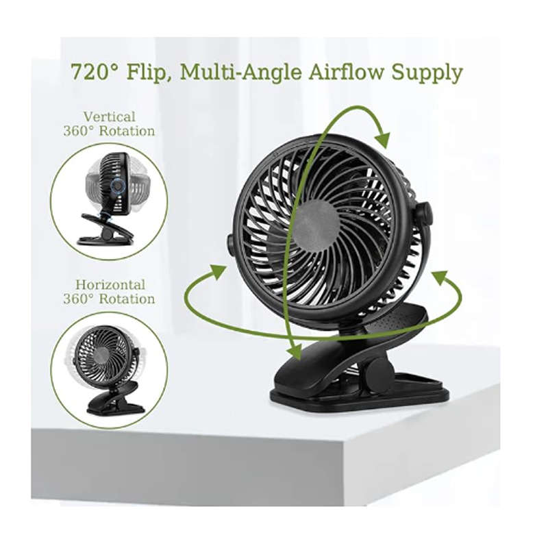 12V Oscillating Adjustable Cooling Clip Fan YS-2260