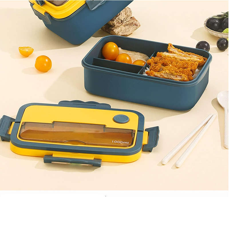 Portable Bento Lunch Box with Soup Cup-HY-146  GREEN