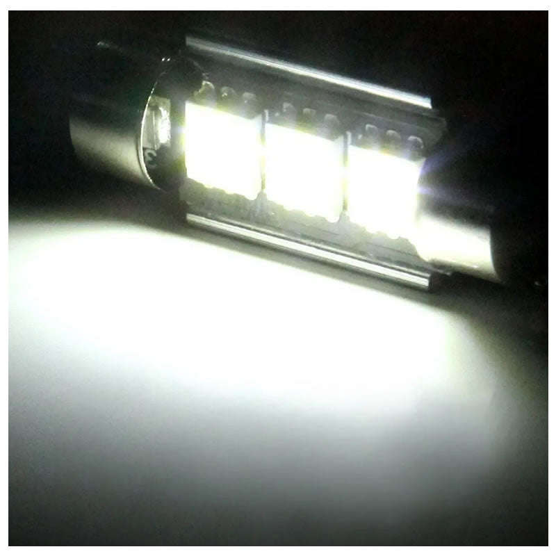2-Piece 12V SMD hyper Car LED Interior Over Head Reading Head Light -39MM-3-5050