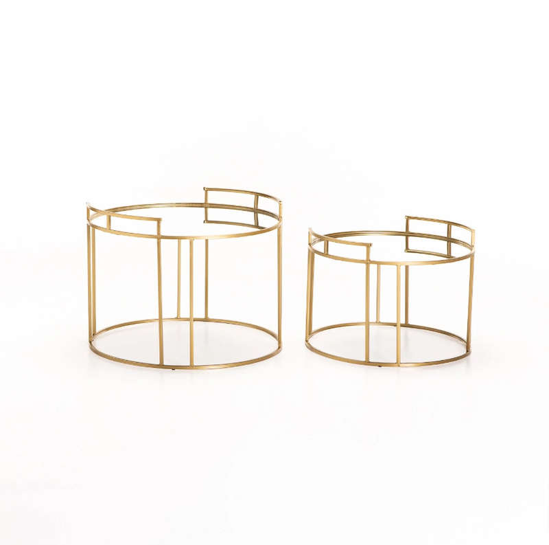 2-Piece Modern Round Coffee Table