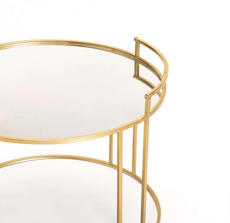 2-Piece Modern Round Coffee Table