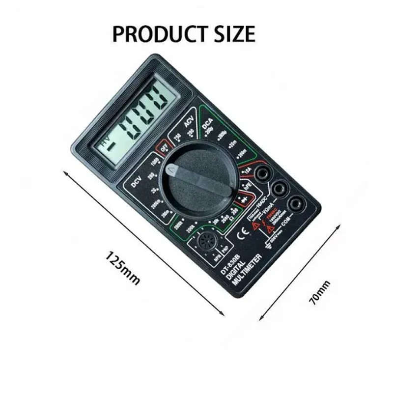 Digital Multimeter with Removable Battery Cover FC-8
