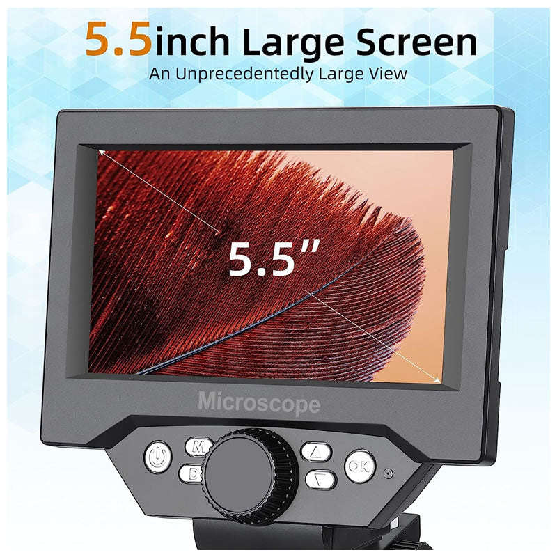 5.5 inch LCD Digital USB 1-1000X Electronic Microscope Q-XW50