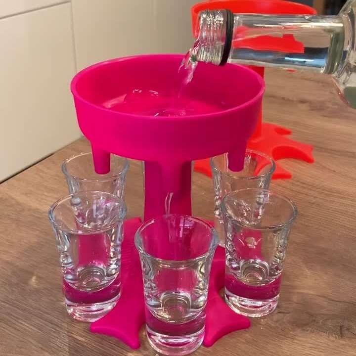 6 Glass Shot Dispenser And Holder KN-29-F-20-8-498