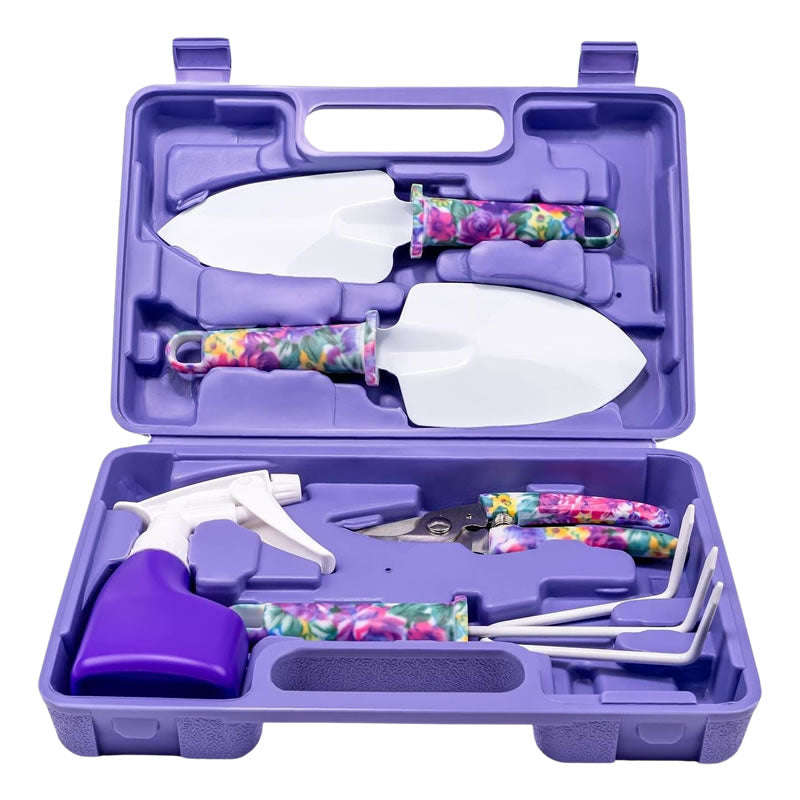 5-Piece Floral Printed Garden Pruning Tool Set -XF0901