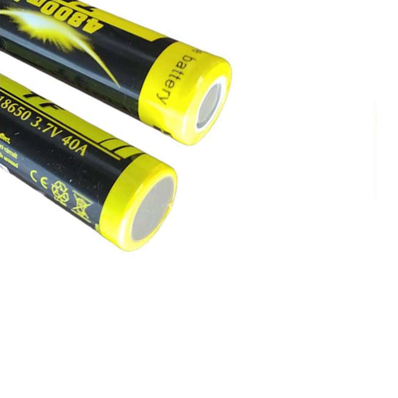 2Pcs Of 4800mAh Rechargeable 18650 3.7V 40A Lithium Batteries TF 18650