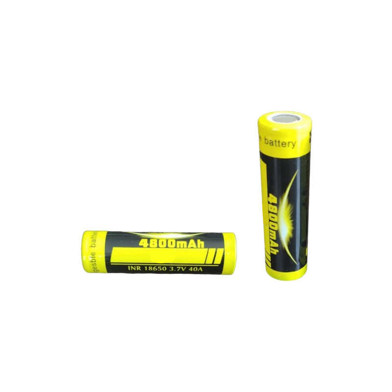 2Pcs Of 4800mAh Rechargeable 18650 3.7V 40A Lithium Batteries TF 18650
