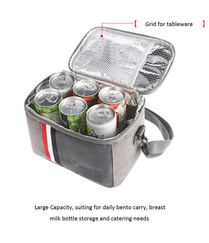 Insulated Thermal Lunch Bag WB-55 GREY